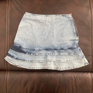 Light denim skirt